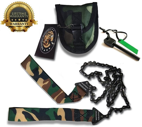 SPORTSMAN CAMOUFLAGE POCKET CHAINSAW 36 Inch Long Chain