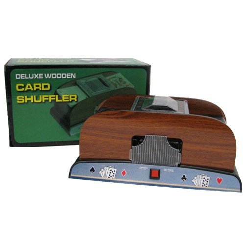 Trademark Poker 1-2 Deck Deluxe Wooden Card Shuffler
