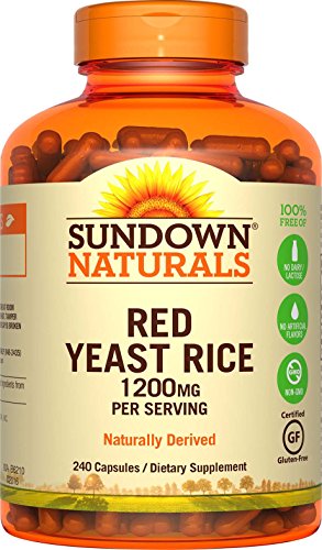 Sundown Naturals Red Yeast Rice 1200 mg Capsules (240 Count)